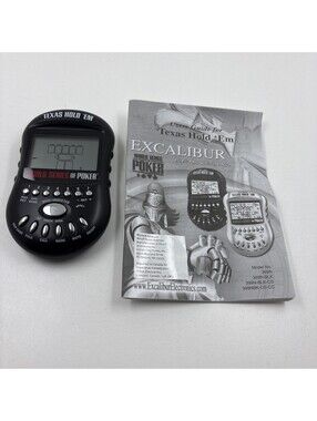 Excalibur World Series Poker Texas Hold Em Electronic Handheld Game Model Tested